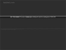 Tablet Screenshot of bebbel.com